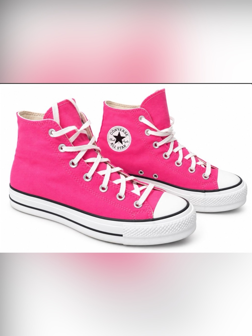Converse Chuck Taylor All Star High Top Pink Size 10 Women Barbie Basketball 🏀